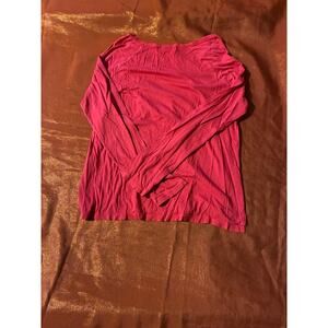 SoulCycle Medium Red Long Sleeve T-Shirt Graphic Tee Skull Logo